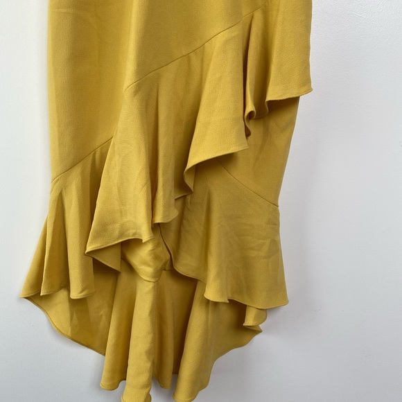 Dress the Population Wendy Ruffle Hem Midi Dress M - Picture 6 of 9